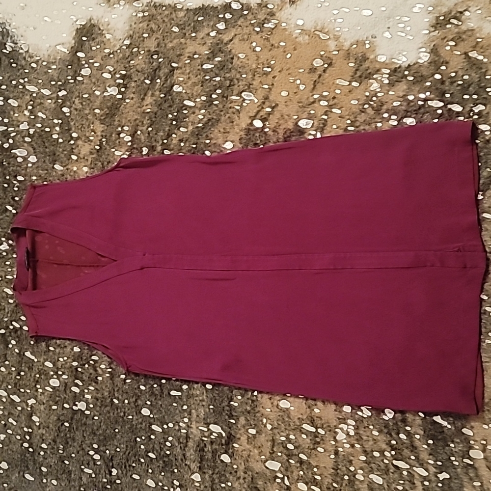 Emporio Armani maroon above knee dress